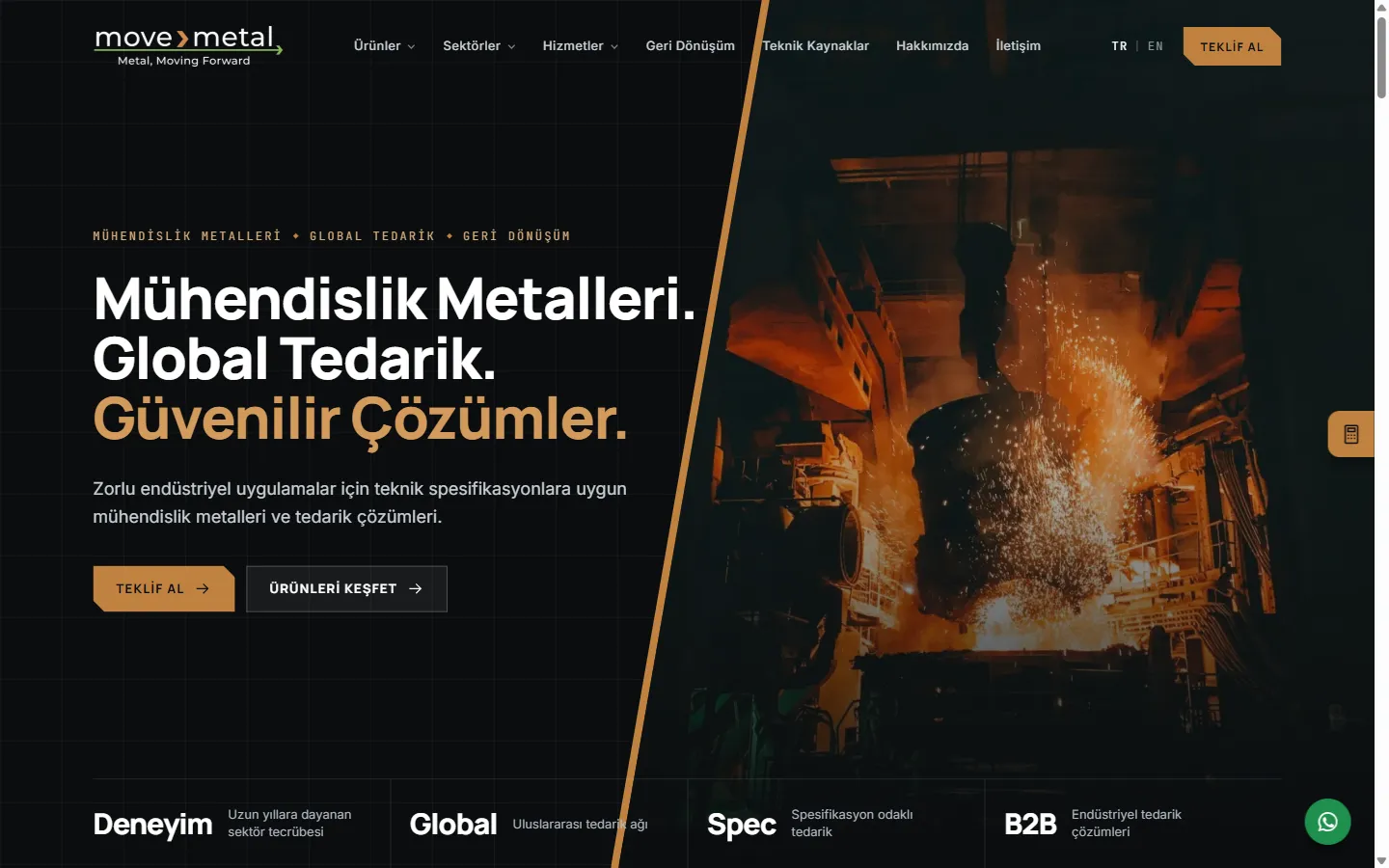 Move Metal home page